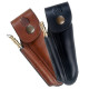 Shaped leather sheath for Laguiole with sharpener - Image 1050