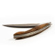 Monnerie knife thuya burl handle with Damascus blade - Image 1119