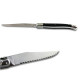 Laguiole steak knives ABS luxury black with micro-serrated blade - Image 1458