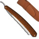 Historic Straight Razor 6/8 Mimosa wood handled - Forged decorated with hooked nose on the back of the blade - Image 1694