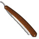 Historic Straight Razor 6/8 Mimosa wood handled - Forged decorated with hooked nose on the back of the blade - Image 1695