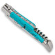Laguiole knife with Turquoise handle, corkscrew - Image 1729