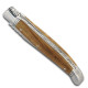 Laguiole folding knife Olive Wood handle stainless steel + Finest quality leather sheath - Image 1896