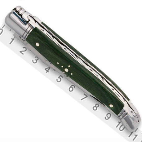 Laguiole knife green stamina handle - Image 1952