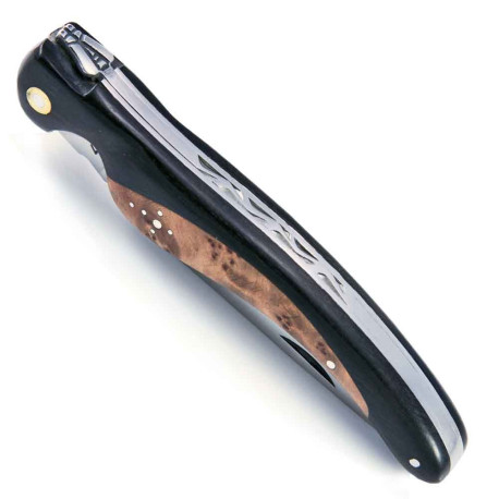 Laguiole bird knife with ebony and thuja burl handle - Image 2005