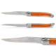 Set of 6 Laguiole steak knives ABS orange - Image 2065