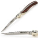 Laguiole bird knife white and violet wood handle - Image 2475