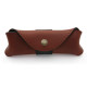 Brown horizontal leather case for Laguiole with black part - Image 2485