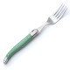 Box of 6 green ABS Laguiole forks - Image 2562