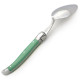 Box of 6 green ABS Laguiole soup spoons - Image 2605