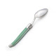 Box of 6 green Laguiole coffee spoons - Image 2654