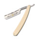 Historic Straight Razor 6/8 Bone handled - Forged decorated on the back of the blade - Image 377
