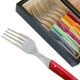 Set 6 Thiers Forks - coloured Plexiglas handles - Image 489