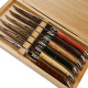 Laguiole steak knives in assorted wood - Image 554