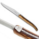 Set of 6 Laguiole steak knives chocolate color plexiglass handles - Image 562