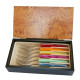 Coffret de 6 fourchettes Laguiole manche en plexiglas de couleurs nacrées assorties - Image 571