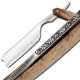 7/8 sculptured back razor engraved figure maple and maple silverwing - Image 669