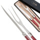 Carving Set Laguiole pearlized red color - Image 710