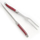 Carving Set Laguiole pearlized red color - Image 711