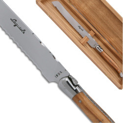 Couteau à pain Laguiole Bois d'Olivier