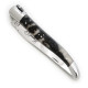 Heraldic lily Laguiole knife with full ram horn handle - Image 850