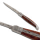 Laguiole knife with Maltese cross, amboina wood handle - Image 882
