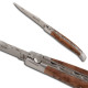 Couteau Laguiole avec manche en loupe de thuya ouvert - Image 904