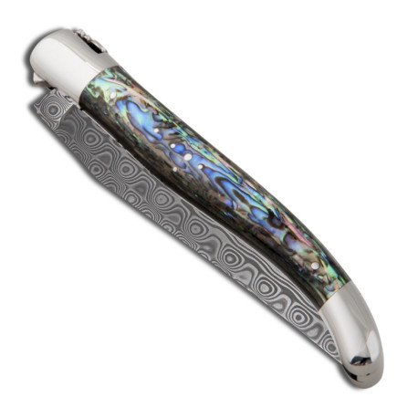 Laguiole knife abalone handle with Damascus blade - Image 906