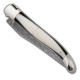 Couteau Laguiole avec manche bi-matière ébène izmir et lame en acier Damas profil - Image 911